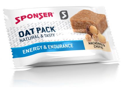 Sponser Oat Pack Hafer Riegel Macadamia Nuss, 60 g Riegel