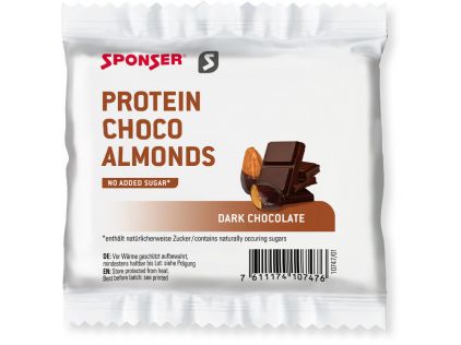 Sponser Protein Choco Almonds Dark Chocolade, 45 g Beutel