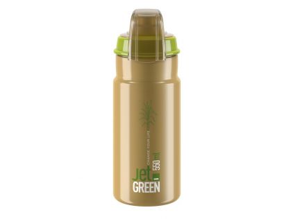 Elite Trinkflasche Jet Green Plus 550ml, grün/braun, Biokunststoff        