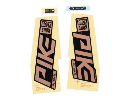 RockShox Gabel DecalKit Pike Ult. 27/29" matte Copper-Folie für schwarz