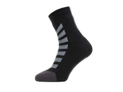 Socken SealSkinz All Weather Ankle w/ Hydrostop™ schwarz/grau, Gr.S (36-38), unisex