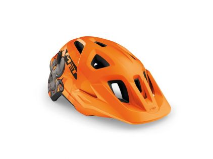 Fahrradhelm Met Eldar orange octopus, matt, Unisize (52-57)   