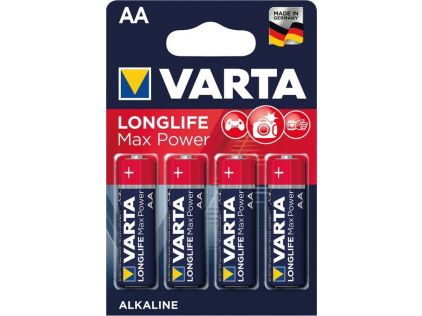 Batterie Varta Longlife Max Power Mignon, 4 Stück, Alkaline, 1,5 V, AA
