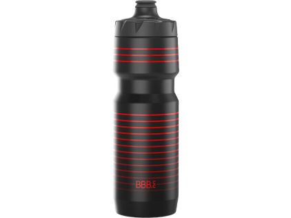 BBB AutoTank XL Trinkflasche BWB-15 750 ml, Sportverschluss, schwarz/rot gestreift