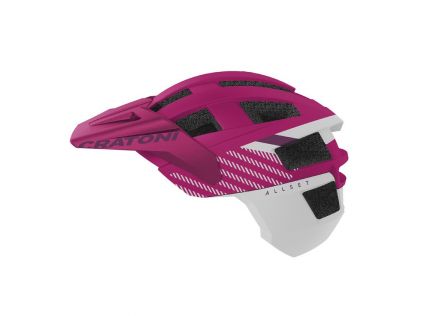Fahrradhelm Cratoni AllSet Pro Jr. pink/weiß matt, Gr. uni (52-57cm)       