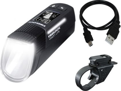 LED-Akku-Leuchte Trelock I-go VisionLite, LS 660, schwarz, mit Halter 760, 80 Lux