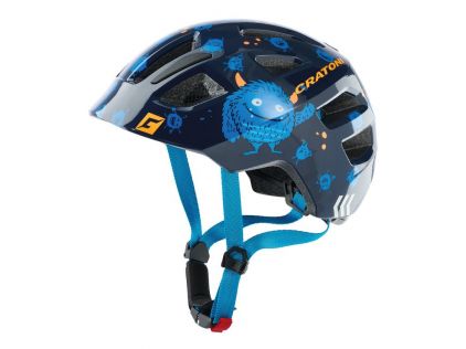 Fahrradhelm Cratoni Maxster (Kid) Monster/blau glänzend,Gr. XS/S (46-51cm)