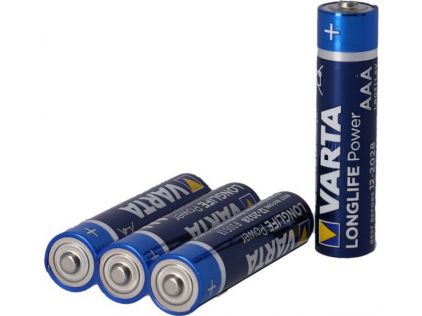 Batterie Varta Longlife Power Micro LR03, 4 Stück, Alkaline, 1,5V, AAA, MN2400