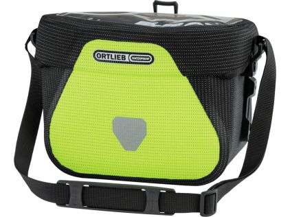 Ortlieb F3462 Lenkertasche Ultimate Six High Visibility 6,5 l, ohne Adapter, neongelb/sw. reflex