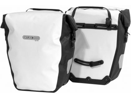 Ortlieb F5003 Back-Roller City QL1 Packtaschenset 2x 20 l, weiß/schwarz