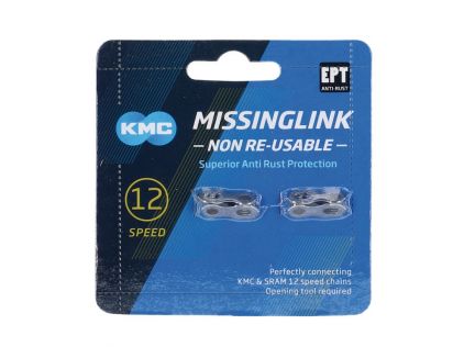 Missinglink KMC 12NR EPT Silber 2 Stück f. Ketten 5,65mm, silber,12-fach