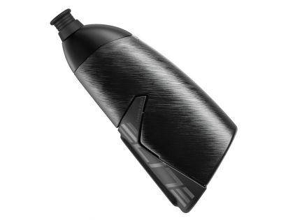 Elite Trinkflasche + Halter Crono CX 500ml, schwarz, Carbonhalter, Aerobottle