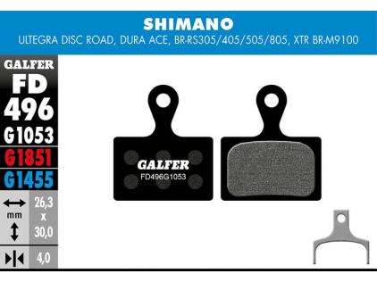 Galfer Bremsbelag Standard, SHIMANO - Ultegra Disc Road, Dura Ace, BR-RS305/405/