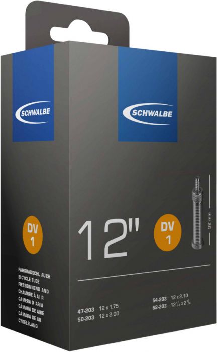 Schwalbe Schlauch DV 1 12/12½ x 1.75 - 2¼ 47/62-203 DV 32mm