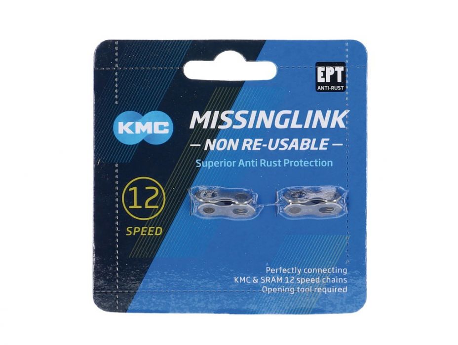 Missinglink KMC 12NR EPT Silber 2 Stück f. Ketten 5,65mm, silber,12-fach