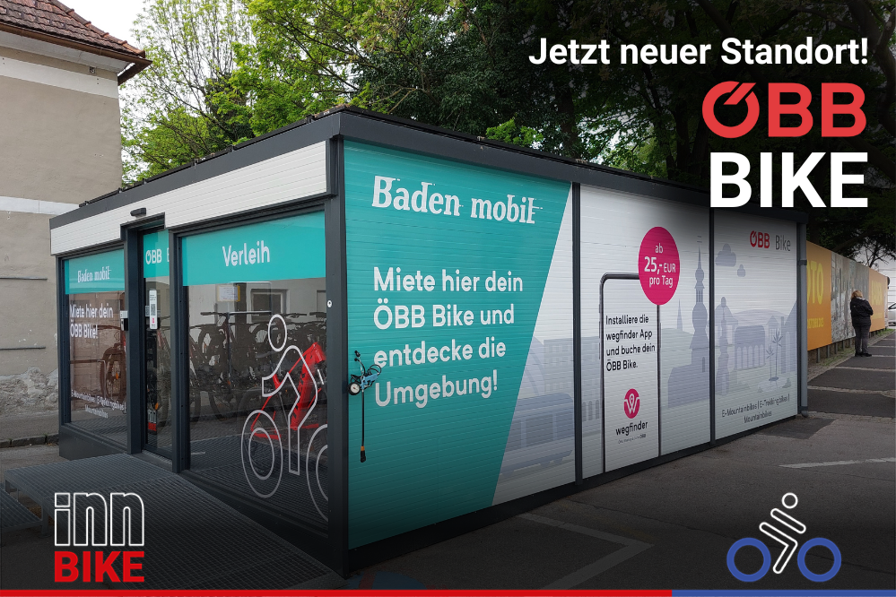 Neuer ÖBB Bike Standort in Baden bei Wien!